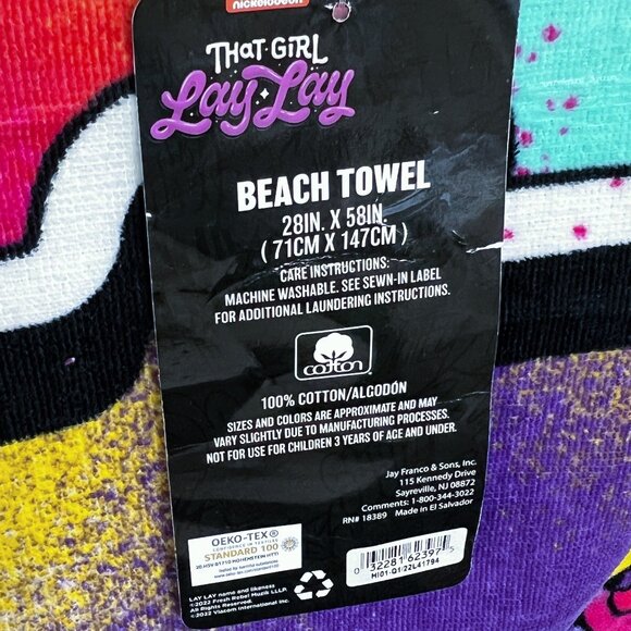 “That Girl Lay Lay” Nickelodeon Theme Beach Towel NWT 🎉2X Host Pick 🎉 - Picture 3 of 6